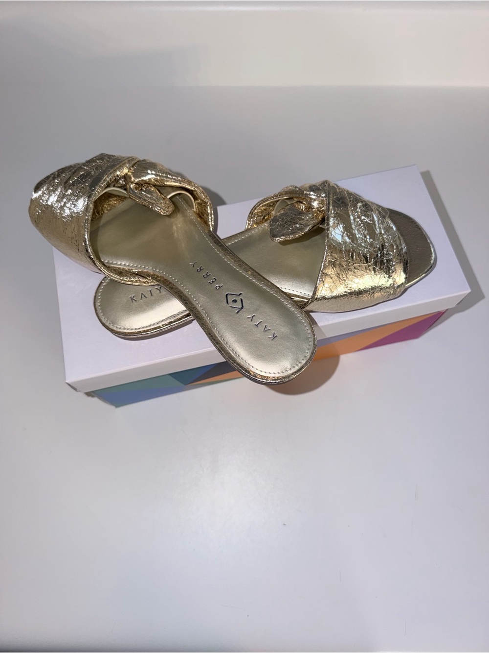 Katy Perry Metallic Gold The Peeps Bunny Slide
